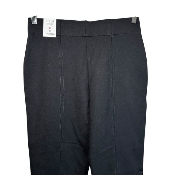 NWT Thalian Jena Trouser Pants Black Ladies 2 Front Seam Workwear Classic Travel - Picture 5 of 10